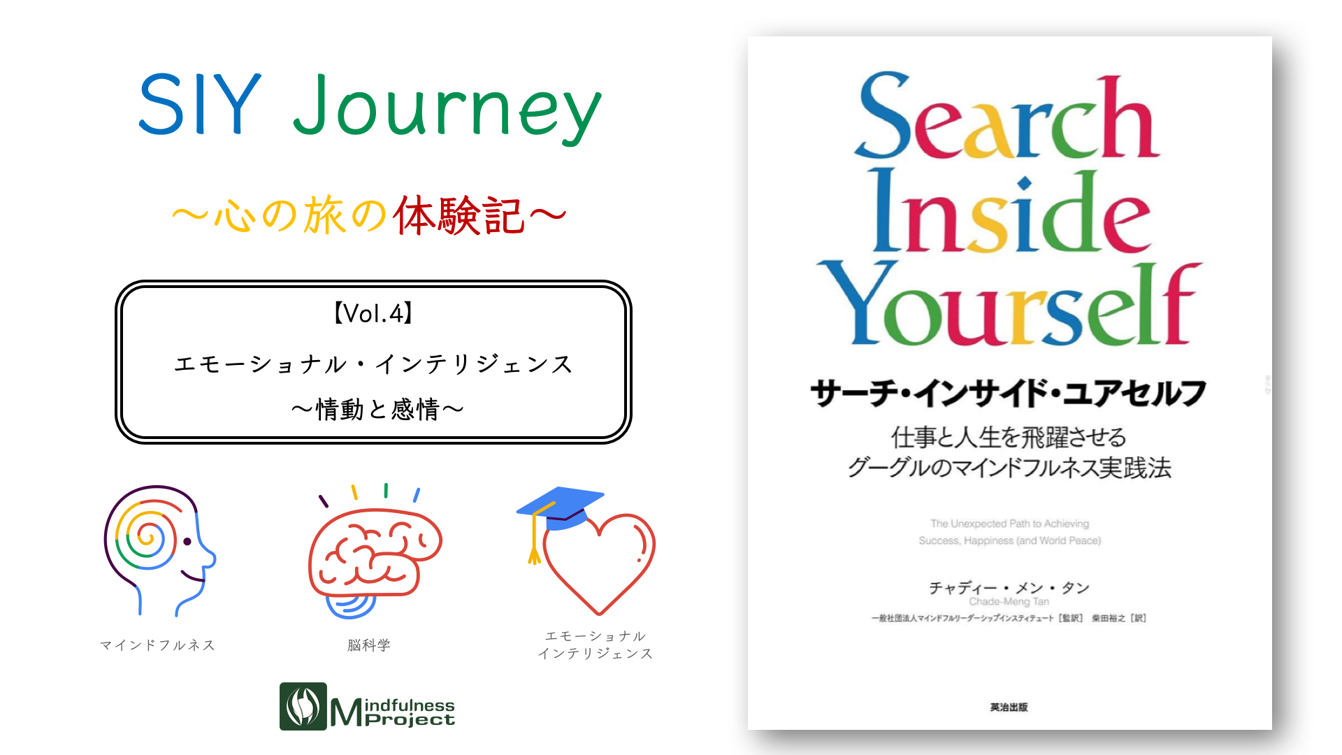 SIY Journey Vol.4 エモーショナル•インテリジェンス 〜情動と感情〜 – マインドフルネスプロジェクト